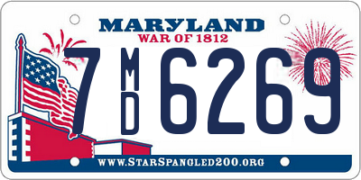 MD license plate 7MD6269