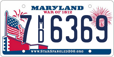 MD license plate 7MD6369