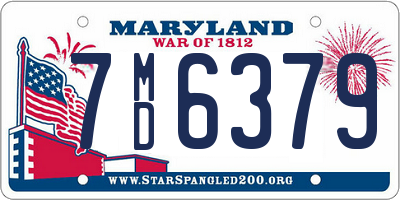 MD license plate 7MD6379