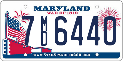 MD license plate 7MD6440