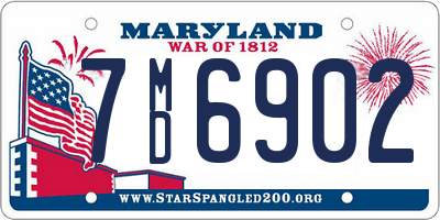 MD license plate 7MD6902