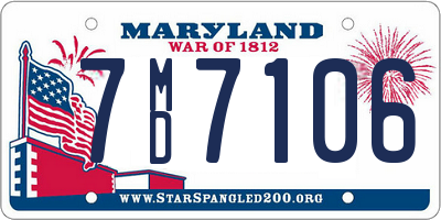 MD license plate 7MD7106