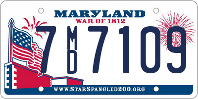MD license plate 7MD7109