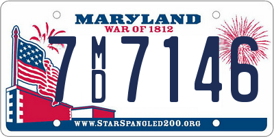 MD license plate 7MD7146