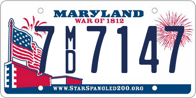 MD license plate 7MD7147