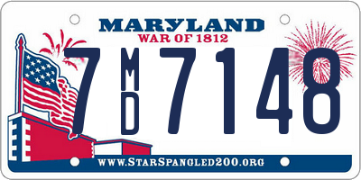 MD license plate 7MD7148