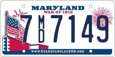 MD license plate 7MD7149