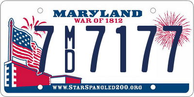 MD license plate 7MD7177