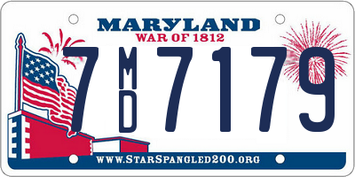 MD license plate 7MD7179