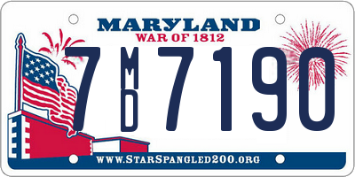 MD license plate 7MD7190