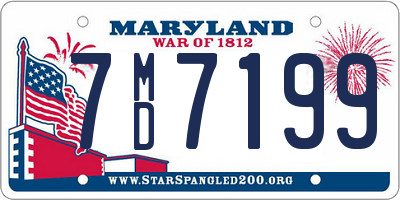 MD license plate 7MD7199