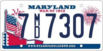 MD license plate 7MD7307
