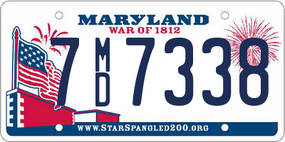MD license plate 7MD7338