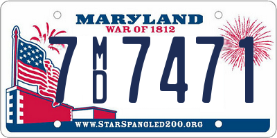 MD license plate 7MD7471