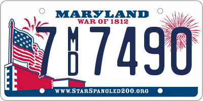 MD license plate 7MD7490
