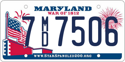 MD license plate 7MD7506