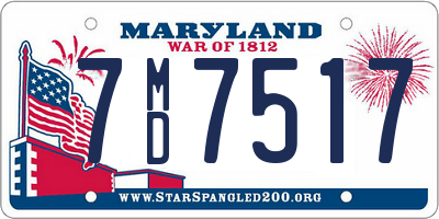 MD license plate 7MD7517