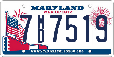 MD license plate 7MD7519