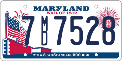 MD license plate 7MD7528