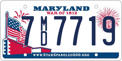 MD license plate 7MD7719