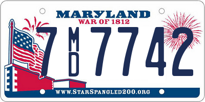 MD license plate 7MD7742