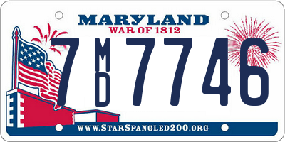 MD license plate 7MD7746