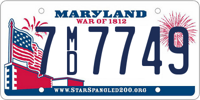 MD license plate 7MD7749