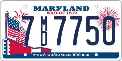 MD license plate 7MD7750