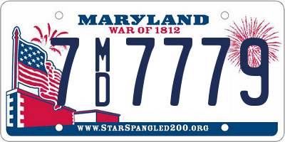 MD license plate 7MD7779