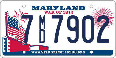 MD license plate 7MD7902