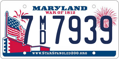 MD license plate 7MD7939