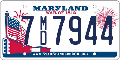 MD license plate 7MD7944