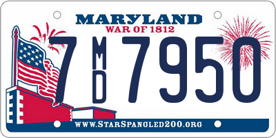 MD license plate 7MD7950