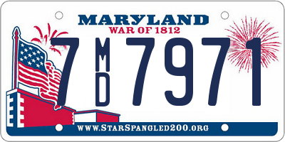 MD license plate 7MD7971