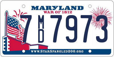 MD license plate 7MD7973