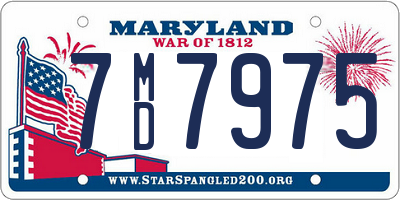 MD license plate 7MD7975