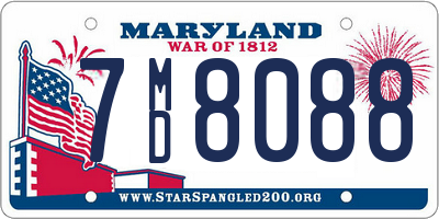 MD license plate 7MD8088