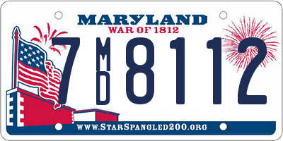 MD license plate 7MD8112