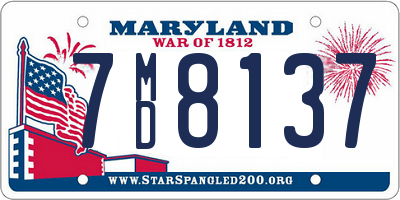 MD license plate 7MD8137