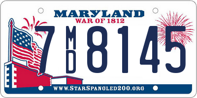 MD license plate 7MD8145