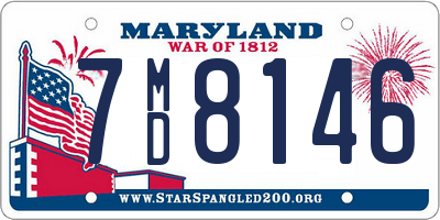 MD license plate 7MD8146