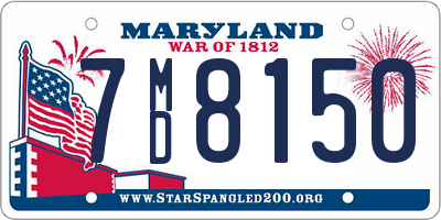 MD license plate 7MD8150