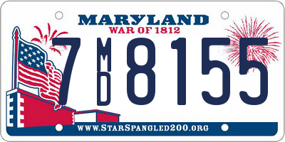 MD license plate 7MD8155