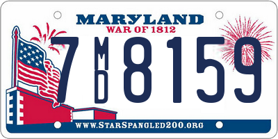 MD license plate 7MD8159