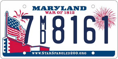 MD license plate 7MD8161