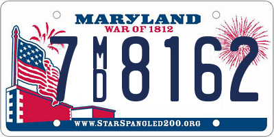 MD license plate 7MD8162