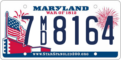 MD license plate 7MD8164