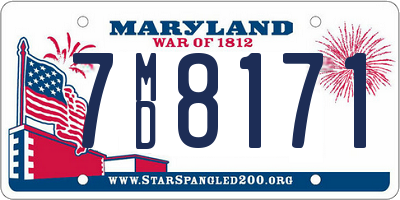 MD license plate 7MD8171