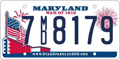 MD license plate 7MD8179