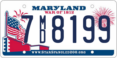 MD license plate 7MD8199